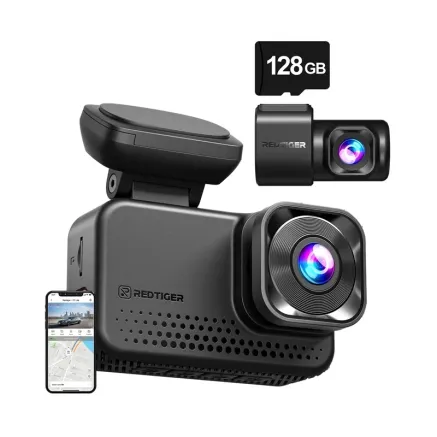 REDTIGER VC70 Wi-Fi 4K + 2.5K 128GB Dash Cam