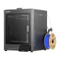ELEGOO Centauri Carbon 2 enclosed CoreXY 3D printer with side-mounted filament spool holder and blue filament spool