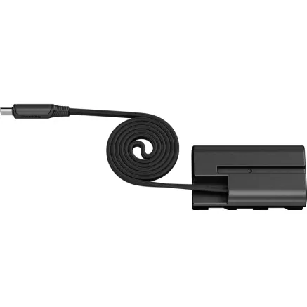 SmallRig 6416 Attachable Self-Coiling Dummy Battery Power Cable USB-C for NP-F55