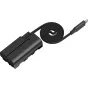 6416 Attachable Self-Coiling Dummy Battery Power Cable USB-C for NP-F550