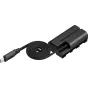 6416 Attachable Self-Coiling Dummy Battery Power Cable USB-C for NP-F550