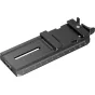SmallRig 6439 quick release mount plate with Manfrotto-to-Arca adapter, matte black finish, adjustable anti‑drop latch and ruler scale, lightweight 135 g accessory for DJI RS series gimbals.