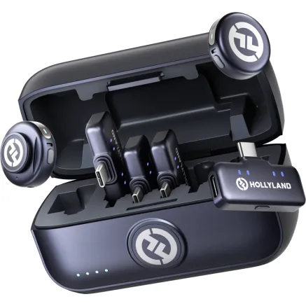 Hollyland Lark M3 Combo 2TX&4RX with 4 x USB-C RX and 2 x Wireless Microphone