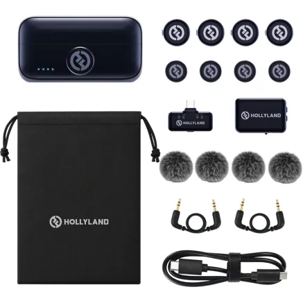 Hollyland Lark M3 Combo 4TX&2RX USB-C and Camera RX and 4 x Wireless Microphone