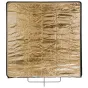 Quadralite 120 × 120 см золотая флаг‑панель с металлическим держателем, часть четырехцветного набора отражающих панелей для фотостудий