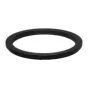 Marumi 39mm to 49mm step-up ring adapter, black metal ring for attaching 49mm filters to 39mm lenses, isolated on a white background.