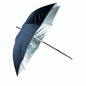 Umbrellas - Linkstar Umbrella PUR-84SB Silver/Black 100 cm - quick order from manufacturer