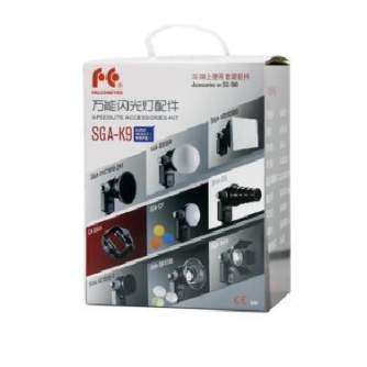 Piederumi kameru zibspuldzēm - Falcon Eyes Universal Speedlite Flash Gun Strobist Set SGA-K9 - ātri pasūtīt no ražotāja