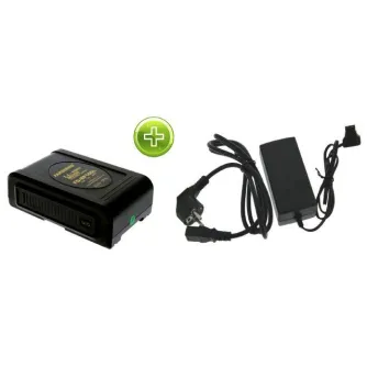 V-Mount Battery - Falcon Eyes V-Mount Battery with Battery Charger - quick order from manufacturer