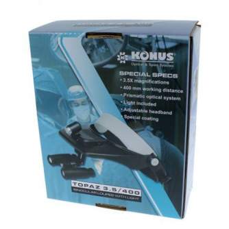Увеличительные стекла/лупы - Konus Head MagnifierTopaz Prismatic 3,5x With Illumination - быстрый заказ от производителя