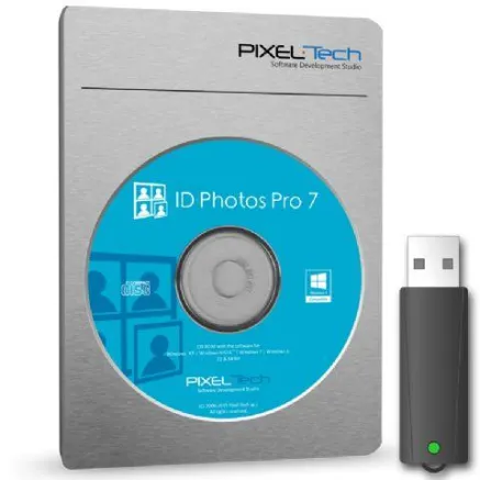 Pixel-Tech IdPhotos Pro Software on Dongle