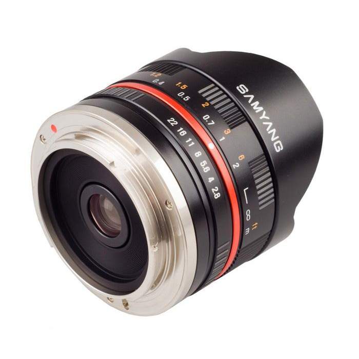 Lenses - SAMYANG 8MM F/2,8 UMC FISH-EYE II CANON M (SILVER) - quick order from manufacturer