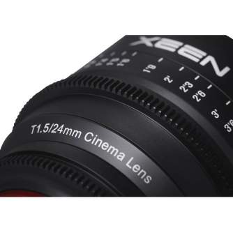CINEMA Video Lences - Samyang 24 mm T1,5 Xeen VDSLR for Sony E lens - quick order from manufacturer