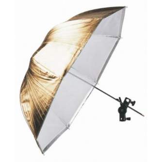 Foto lietussargi - Falcon Eyes Umbrella URK-48TGS Transparant/Gold/Silver 100 cm - ātri pasūtīt no ražotāja