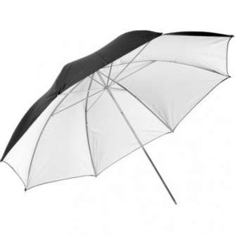 Foto lietussargi - Falcon Eyes Umbrella UR-60WB Black/White 130 cm - ātri pasūtīt no ražotāja