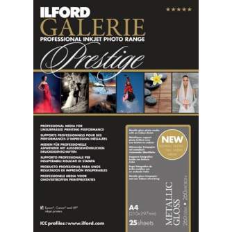 Photo paper for printing - ILFORD GALERIE METALLIC GLOSS 260G A3+ 50 SHEETS 2003182 - quick order from manufacturer