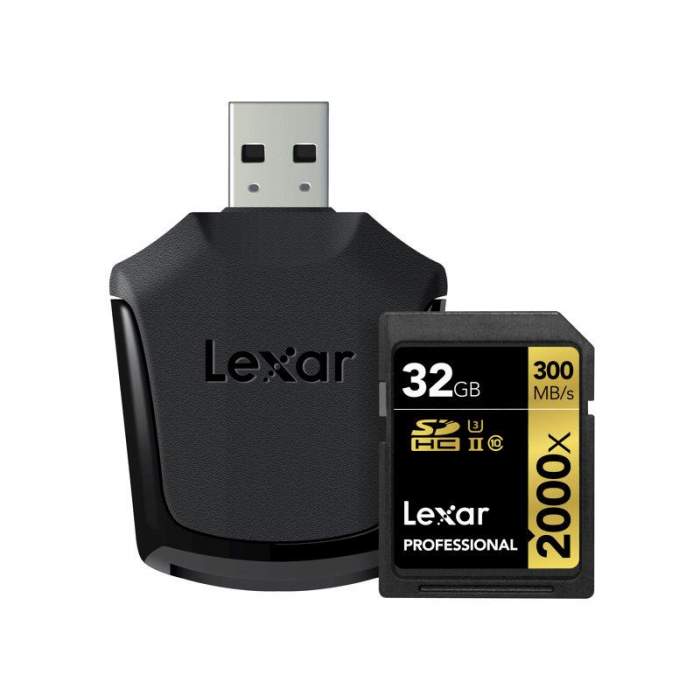 Discontinued - LEXAR PRO 2000X SDHC/SDXC UHS-II U3(V90) R300/W260 32GB