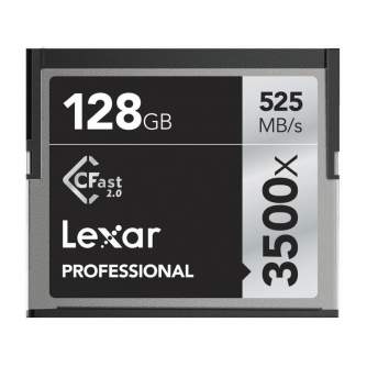 Memory Cards - LEXAR PRO 3500X CFAST (VPG-130) R525/W445 128GB - quick order from manufacturer
