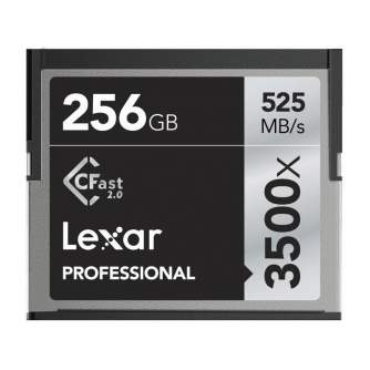 Memory Cards - LEXAR PRO 3500X CFAST (VPG-130) R525/W445 256GB - quick order from manufacturer