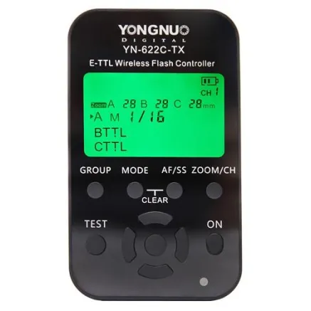Yongnuo YN-622C-TX Canon TTL LCD zipsuldzes raidītāis
