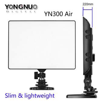 LED Lampas kamerai - Yongnuo YN-300 Air New LED gaisma WB (3200 K 5500 K) - perc šodien veikalā un ar piegādi