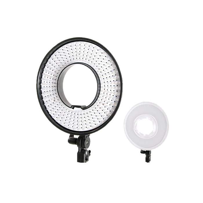 LED Gredzenveida lampas - Falcon Eyes LED Ring Lamp Dimmable DVR-300DVC on 230V - ātri pasūtīt no ražotāja