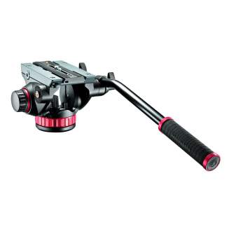 Tripod Heads - Manfrotto Pro Video Head with flat base & 504PL (MVH502AH) - quick order from manufacturer