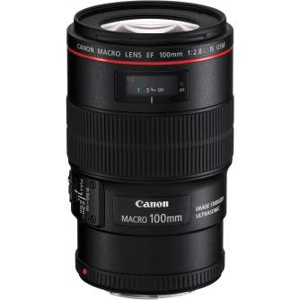 Objektīvi - Canon LENS EF100MM F2.8L IS USM MACRO - купить сегодня в магазине и с доставкой