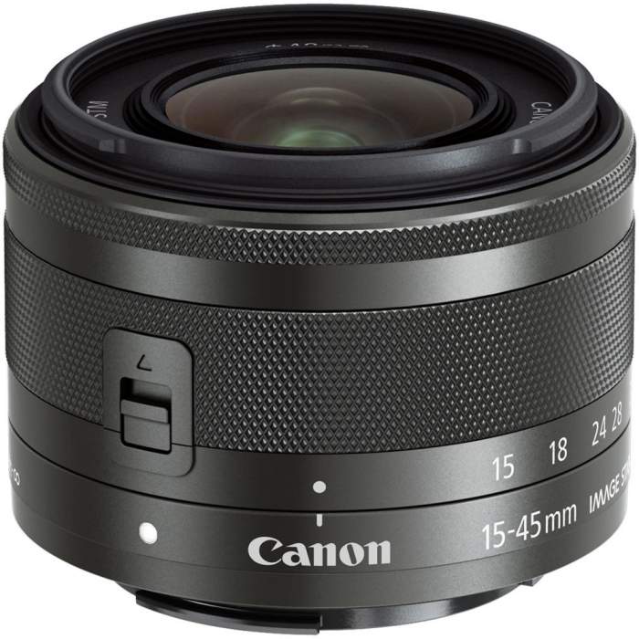 Объективы - Canon LENS EF-M 15-45mm f/3.5-6.3 IS STM BK - купить сегодня в магазине и с доставкой