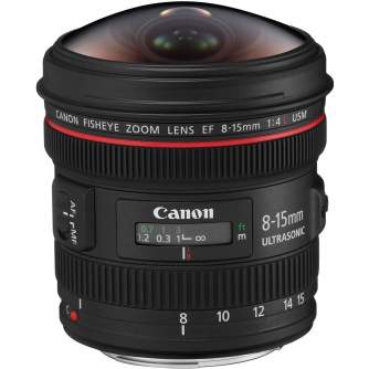 Объективы - Canon LENS EF 8-15MM F4L USM FISHEYE - быстрый заказ от производителя