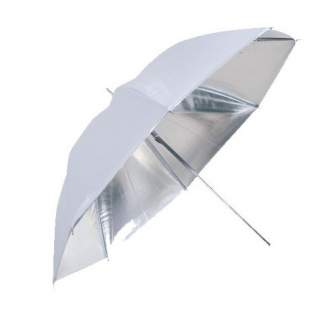 Foto lietussargi - Linkstar PUK-84SW lietussargs atstarojošs sudraba/balts 84cm 566017 - ātri pasūtīt no ražotāja