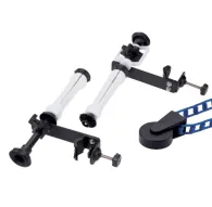 Falcon Eyes CBH-Reel Set ar diviem regulējamiem cauruļu skavām, turētājiem vienam fona rullim, pretsvaru un ķēdi gludai fona rullīša kontroleiFalcon Eyes CBH-Reel Set ar diviem regulējamiem cauruļu skavām, turētājiem vienam fona rullim, pretsvaru un ķēdi gludai fona rullīša kontrolei