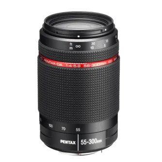 Objektīvi - PENTAX HD DA 55-300 4-6,3 ED PLM WR RE - ātri pasūtīt no ražotāja