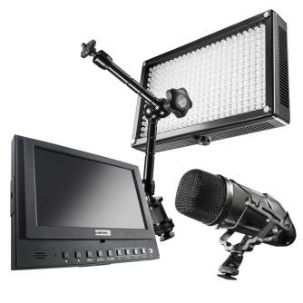 walimex pro Video Equipment Set Professional - Plecu turētāji