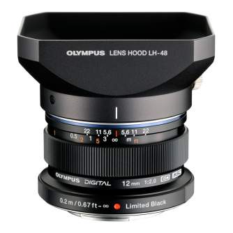 Объективы - Olympus M.ZUIKO DIGITAL ED 12mm 1:2.0 / EW-M1220 black - быстрый заказ от производителя