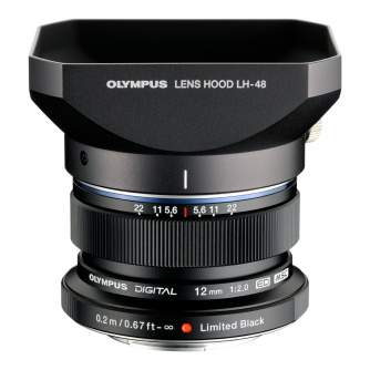 Objektīvi - Olympus M.ZUIKO DIGITAL ED 12mm 1:2.0 / EW-M1220 black - ātri pasūtīt no ražotāja