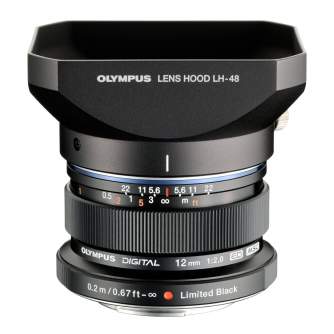 Objektīvi - Olympus M.ZUIKO DIGITAL ED 12mm 1:2.0 / EW-M1220 black - ātri pasūtīt no ražotāja