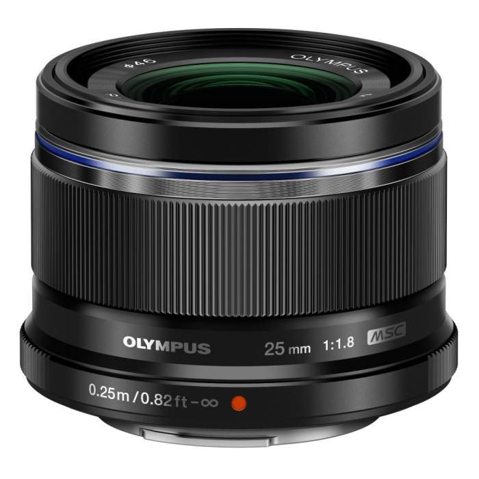 Objektīvi - Olympus M.ZUIKO DIGITAL 25mm 1:1.8 incl lens hood ES-M2518 black - ātri pasūtīt no ražotāja