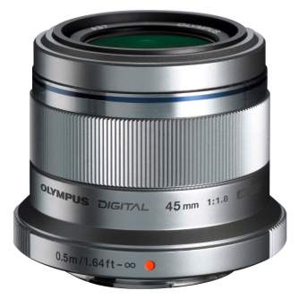 Lenses - Olympus M.ZUIKO DIGITAL 45mm 1:1.8 / ET-M4518 silver - quick order from manufacturer