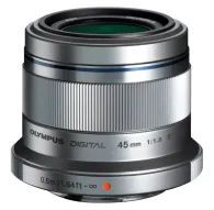 Mirrorless Lenses - Olympus M.ZUIKO DIGITAL 45mm 1:1.8 / ET-M4518 silver - быстрый заказ от производителяMirrorless Lenses - Olympus M.ZUIKO DIGITAL 45mm 1:1.8 / ET-M4518 silver - быстрый заказ от производителя