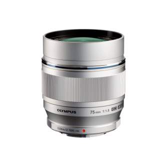 Lenses - Olympus M.ZUIKO DIGITAL ED 75mm 1:1:8 / ET-M7518 silver - quick order from manufacturer