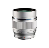 Mirrorless Lenses - Olympus M.ZUIKO DIGITAL ED 75mm 1:1:8 / ET-M7518 silver - quick order from manufacturerMirrorless Lenses - Olympus M.ZUIKO DIGITAL ED 75mm 1:1:8 / ET-M7518 silver - quick order from manufacturer