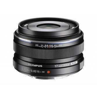 Lenses - Olympus M.ZUIKO DIGITAL 17mm 1:2.8 Pancake / EW-M1728 black - quick order from manufacturer