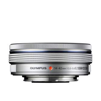 Lenses - Olympus M.ZUIKO DIGITAL ED 14-42mm 1:3.5-5.6 EZ (pancake zoom) / EZ-M1442EZ silver - quick order from manufacturer
