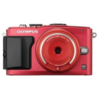 Объективы - Olympus Body Cap Lens 15mm 1:8.0 / BCL-1580 red - быстрый заказ от производителя