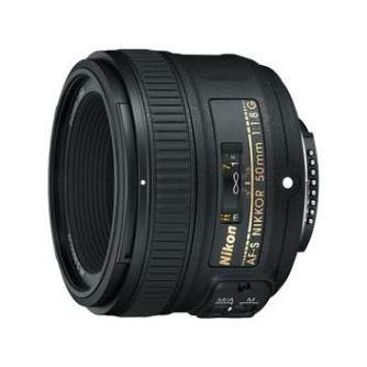 Lenses - Nikon 50 mm 1.8G AF-S Nikkor AF 50mm F1.8G FullFrame - buy today in store and with delivery