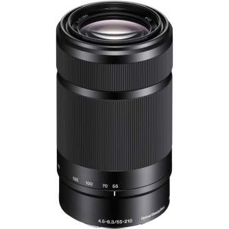 Objektīvi bezspoguļa kamerām - Sony E 55-210mm f/4.5-6.3 OSS E-Mount Lens (Black) SEL552 - ātri pasūtīt no ražotāja