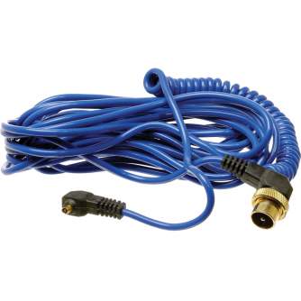 Radio palaidēji - EL-11074 11 Elinchrom Spiral Synchro Cable Blue - ātri pasūtīt no ražotāja