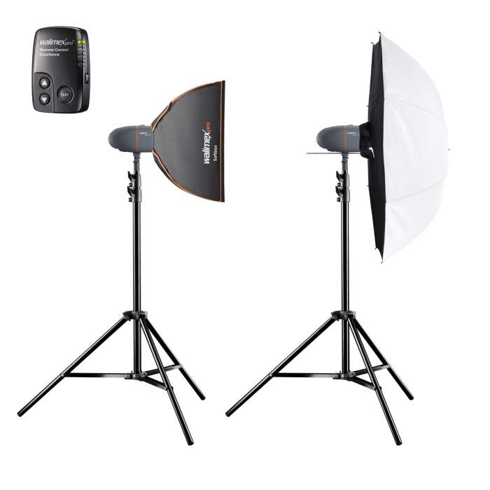 Studio flash kits - walimex pro Newcomer Set Classic 3/3 1SB1DS+ - quick order from manufacturer