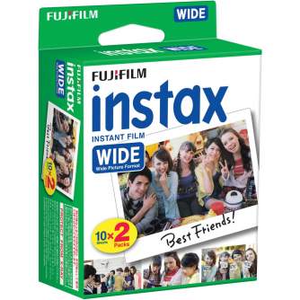 Instantkameru filmiņas - FUJIFILM Colorfilm instax WIDE GLOSSY (10x2) - купить сегодня в магазине и с доставкой